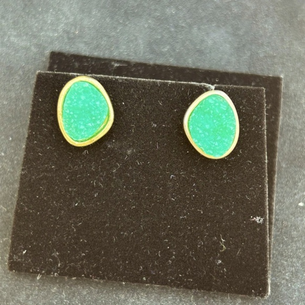 Aventurine Druzy Stone Earrings
